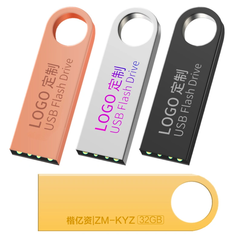 Ustomized Gifts Metal Disk 128GB Thumbdrive Tiny Memory Stick Pendrive 32GB 16GB Custom Pen Drive USB Flash Drive