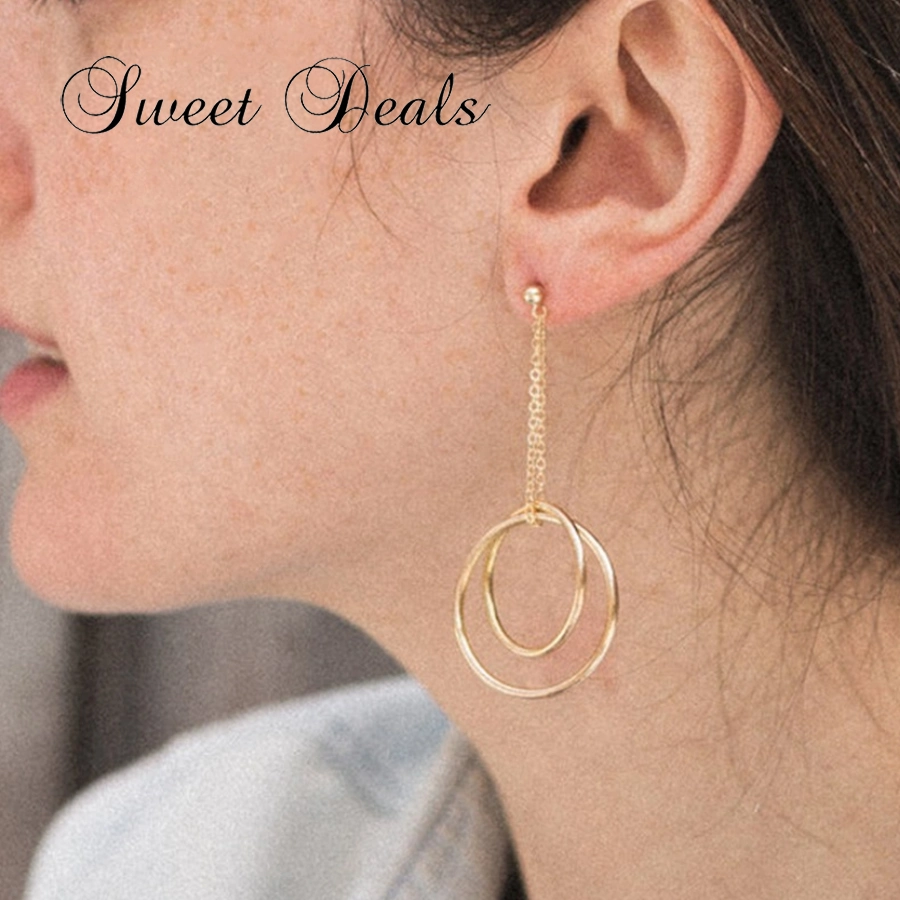 Fashion Simple Circle Earrings Women's Stainless Steel Earrings