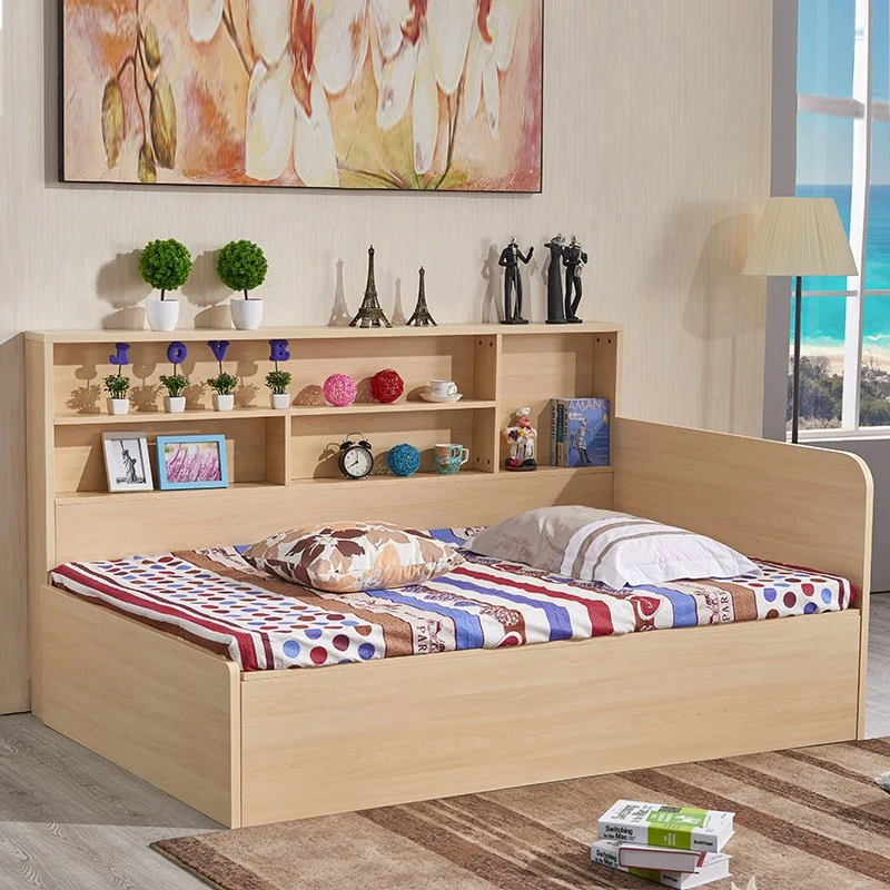 China Wholesale/Supplier Cheap Home Bedroom Furniture Wooden MDF Tatami Double Single Bed Storage Wall Beds with Drawers for Adult Kids