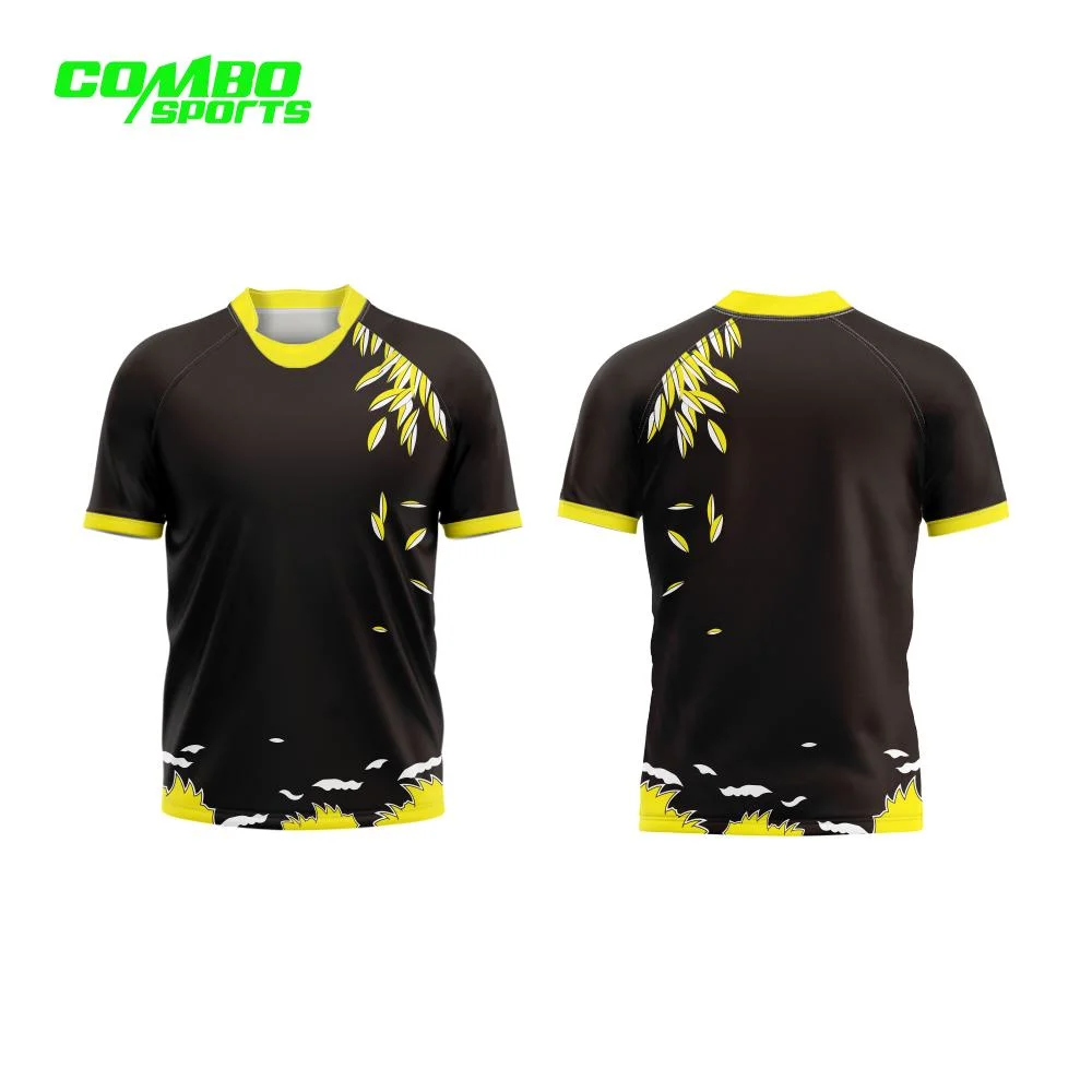 Vêtements personnalisés SUBLIMATION Maillot Rugby Shirt de sport fabriqués en Chine d'usure