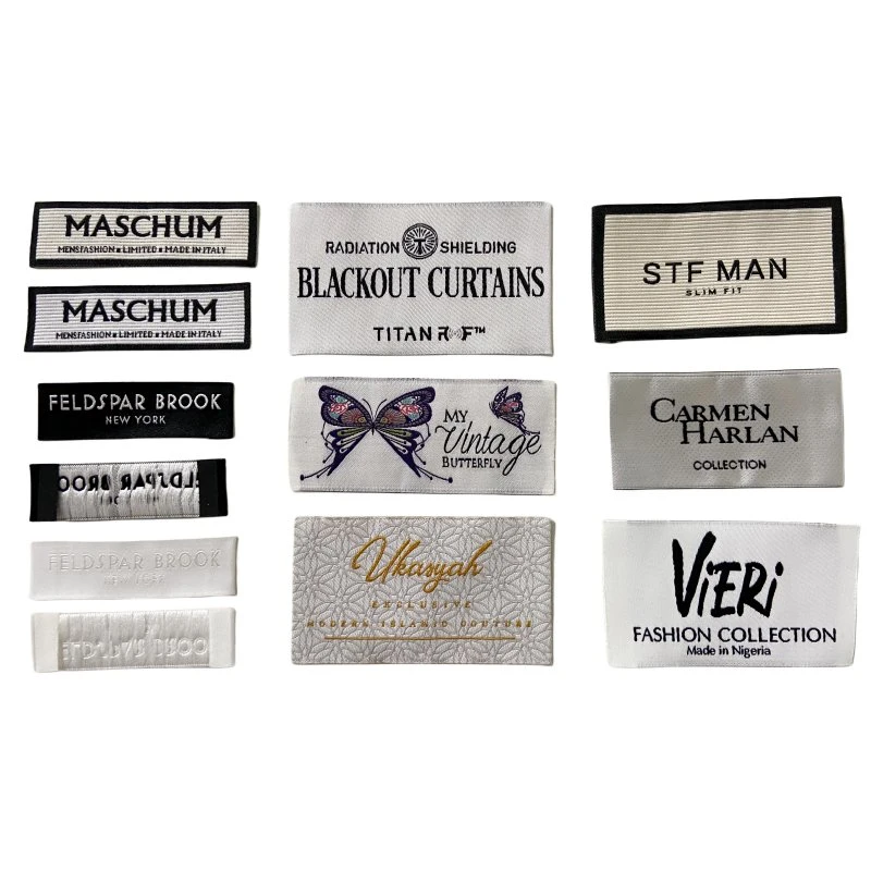 Direct Factory Preis Custom Logo Design Kleidung Main Woven Label