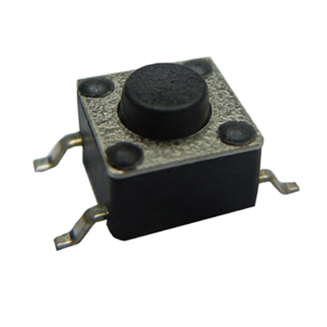 DIP Tact Switch with Black Round Handle 4 Pin