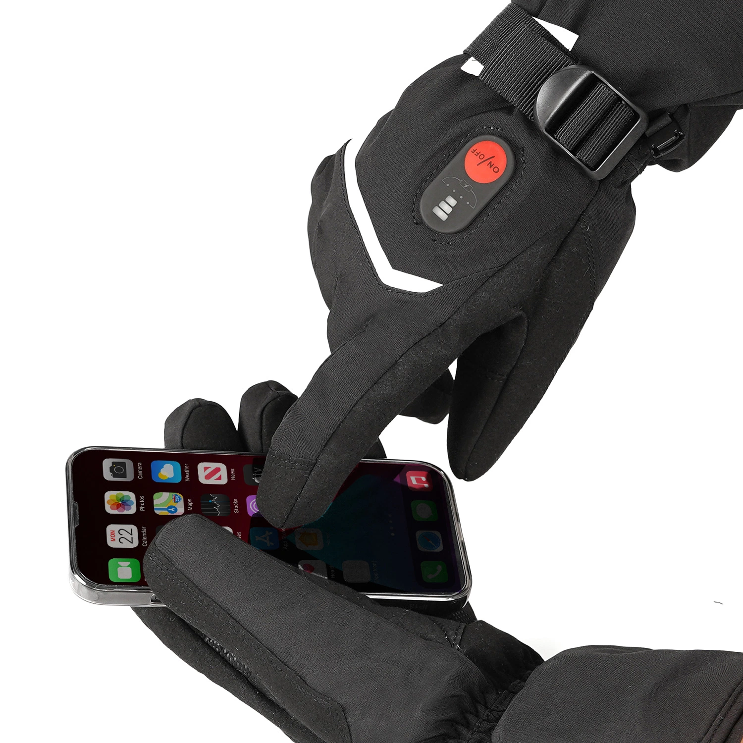 Pantalla táctil de invierno alimentado con batería fina Sulate climatizada Guantes de ski Snowboard recargables USB Calefacción calor GL