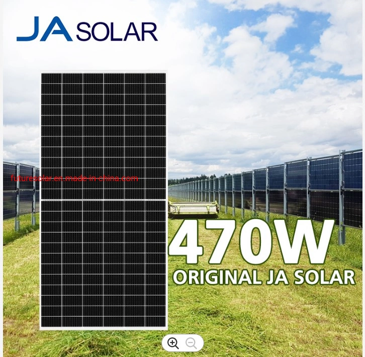 Haute qualité/performance à coût élevé Ja Mono solaire Perc Panneau solaire 470W 465W 460W 455W 450W 445W 440W moitié Cut PV Module pour Kits solaires