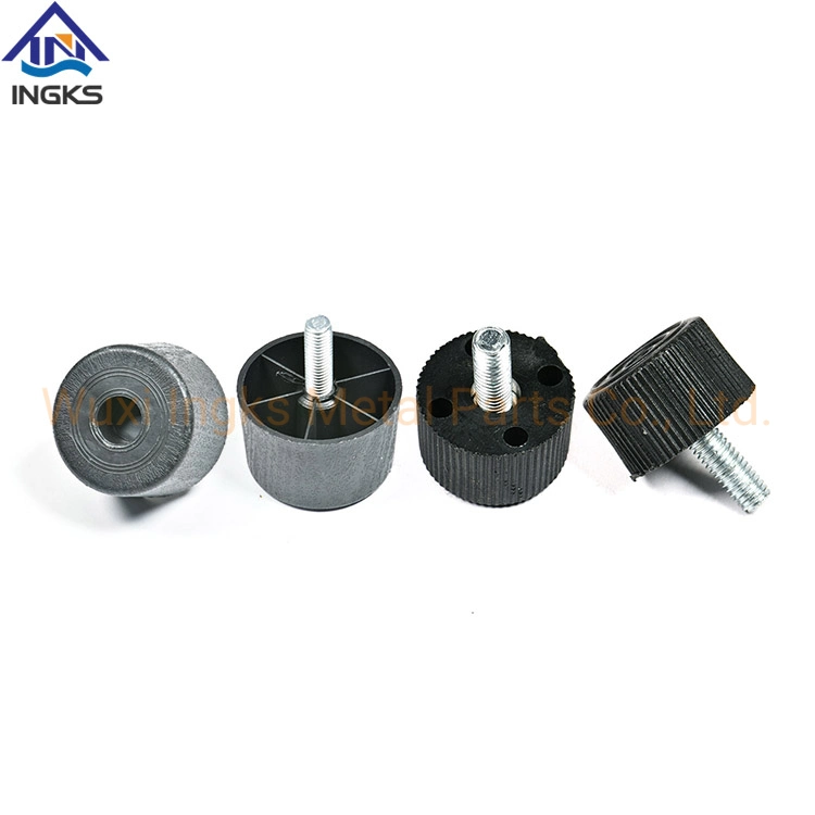 M6 M8 M10 Female Thread Black Plastic Adjustable Swiweling Stud Furniture Leveling Feet