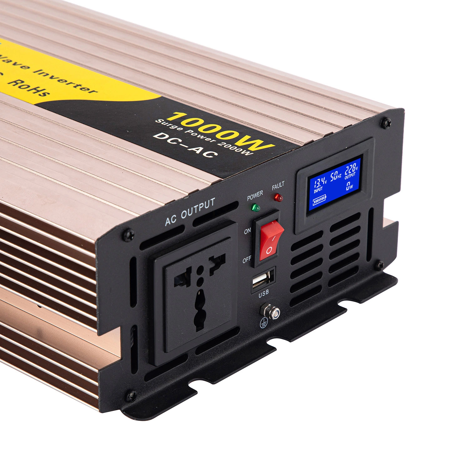 1000W 12V/24V/48V DC to AC 110V/120V/220V Pure Sine Wave Solar Power Inverter