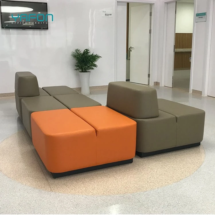 Customized Modular Public Furniture Waiting Rest Area Combination Bench Sleeper Recliner Office Sofa