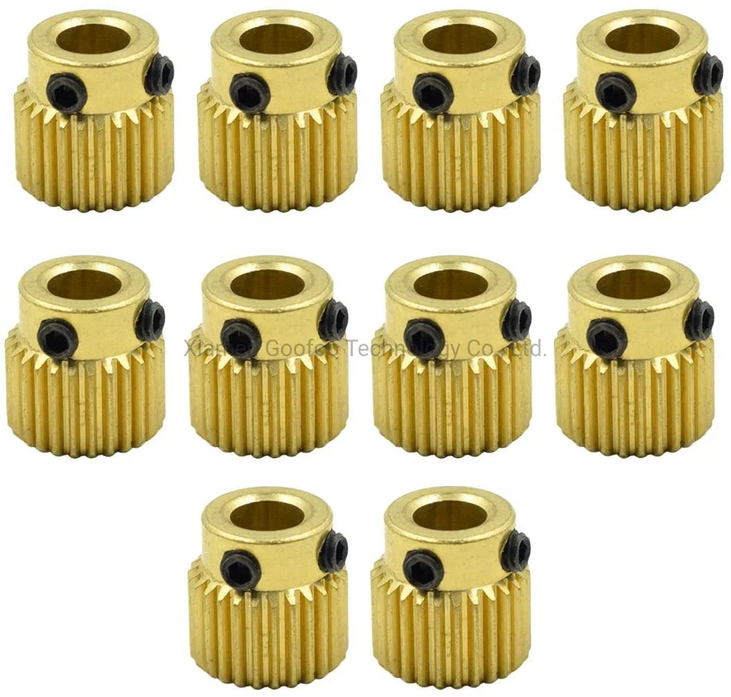 3D Printer Extrusion Wheel Brass Gear 40 Tooth Extruder Filaments for 3D Printing