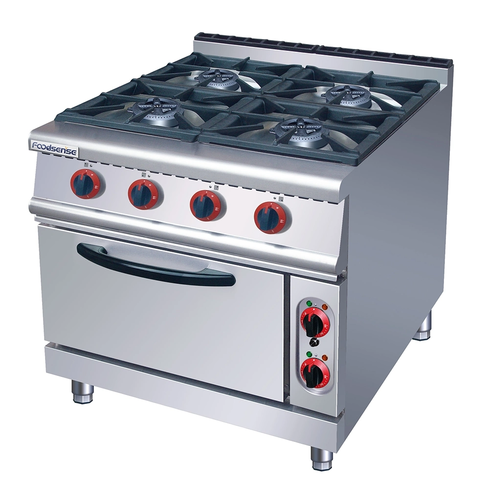 Original Factory Kitchen Equipment 6-Burner Gas Range with Gas Oven