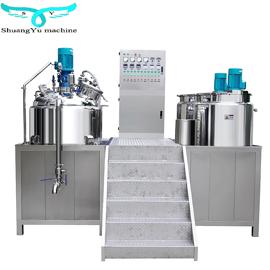 Cosmetic Cream Vacuum Homogenizing Emulsifier Mixing Machine