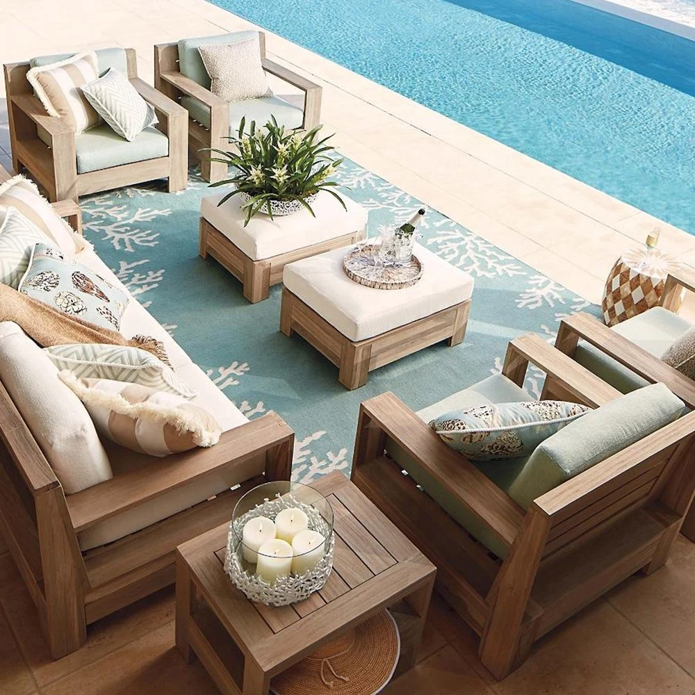 Freizeit Lounge Gartenmöbel Outdoor Sofa Set Moderne Terrassenmöbel Wasserdicht