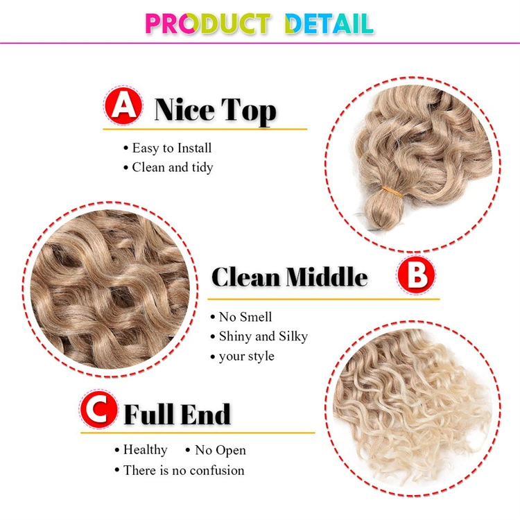 18-24inch Ocean Wave Crochet Braid Hair Hawaii Curl Synthetic Extension Hair