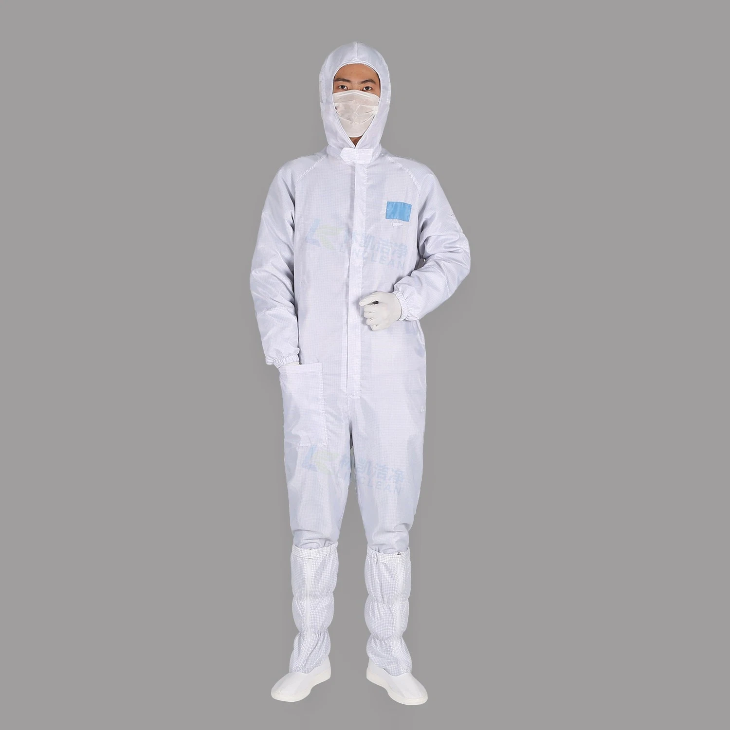 Fabrication vêtements de travail antistatiques pour salle blanche en polyester lavable vêtements de travail antistatiques