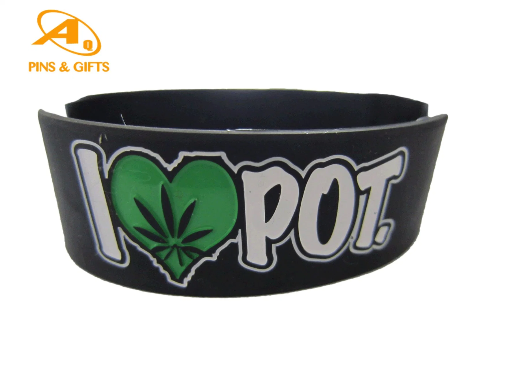 Promotion Custom Code Band Slap Soft Rubber Printed Glow in The Dark Wristband Bracelets with Logo Silicone Mold