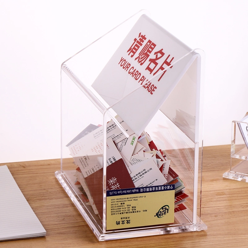 Crystal Acrylic Collection Box for Exhibition Business Card