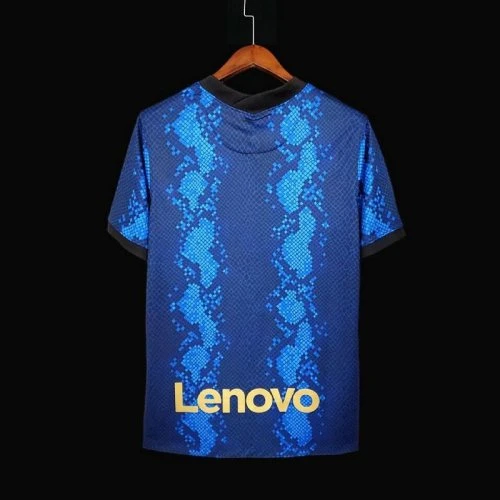 Camisola de futebol Inter 21/22 Blue Home Jersey para tacos