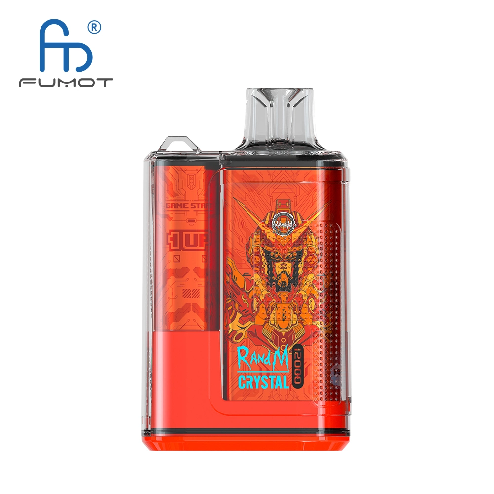 Original Fumot Crystal 12000 Puffs Vapen Einweg Vape 20ml vorgefüllt 0% 2% 5% kein Leck 12K Puff Bar Mesh Spule Wiederaufladbare Großhandel/Lieferant 12000 E Zigarette