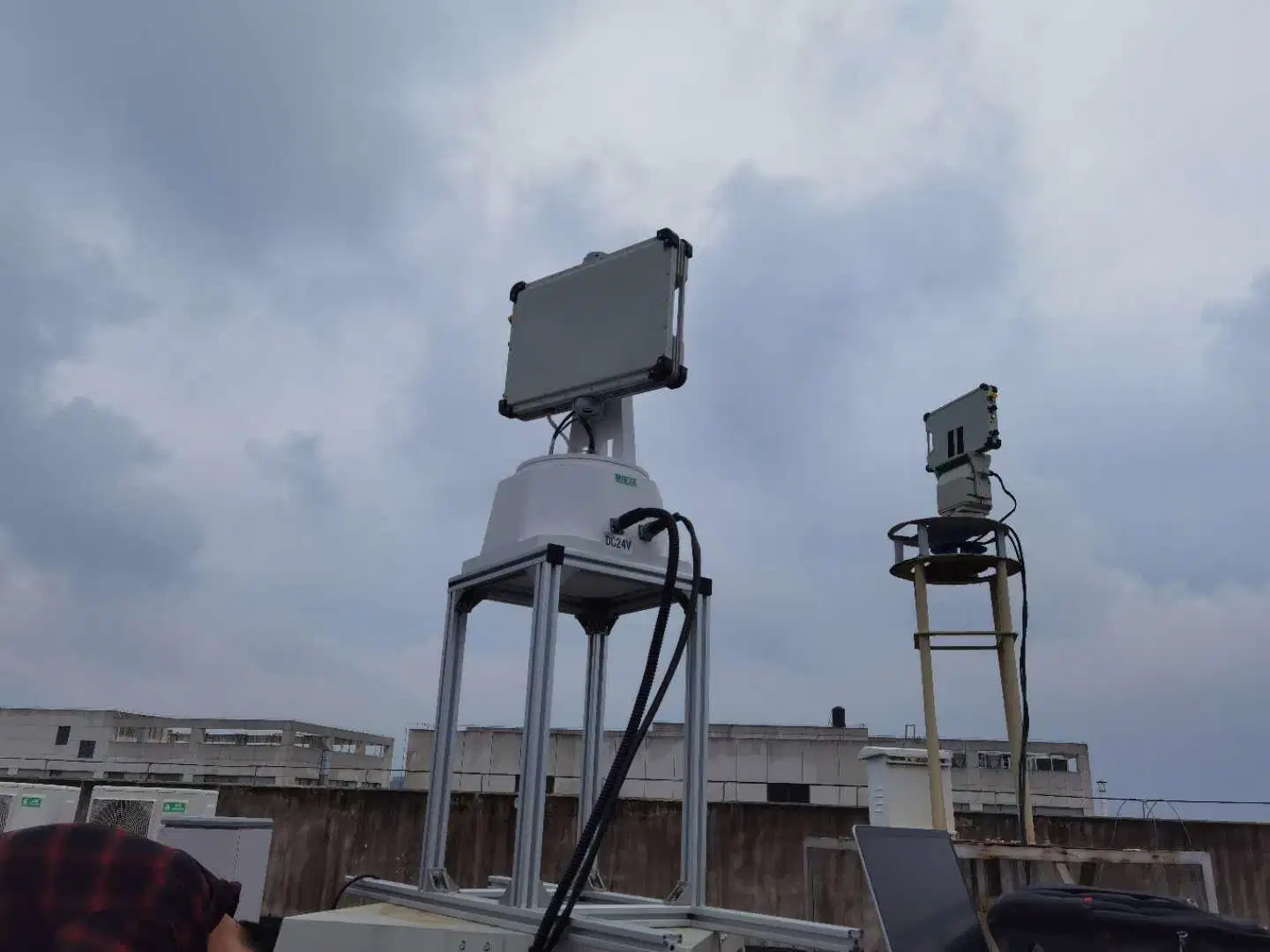 Data Center Perimeter Security Radar to Detect Intruders and Alert Security Personnel