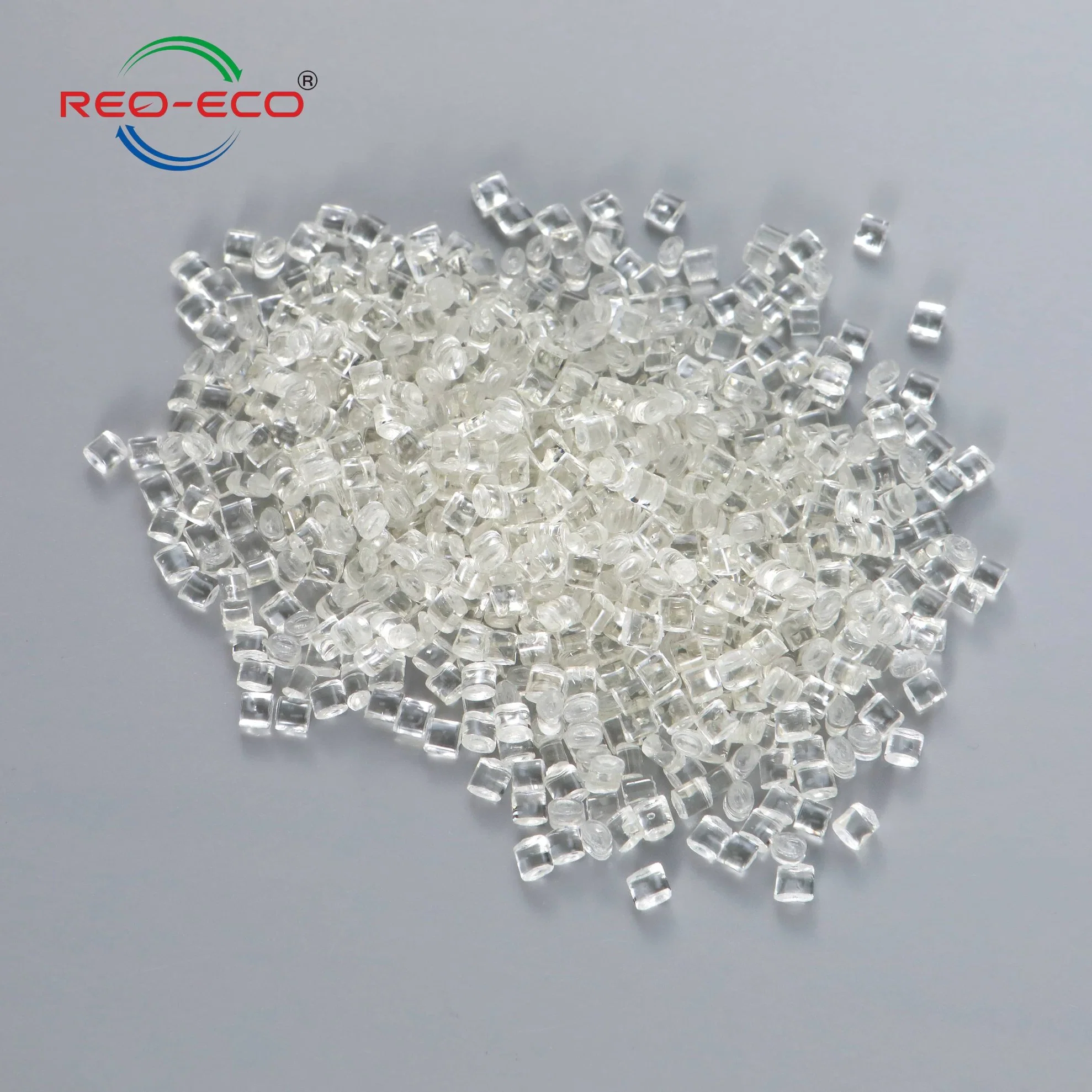 100% de PET reciclado Pellet Chip chip RPET poliéster reciclado certificado FDA