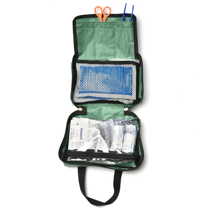 CE ISO FDA Kit de primeros auxilios Kit de supervivencia bolso de mano con Mango