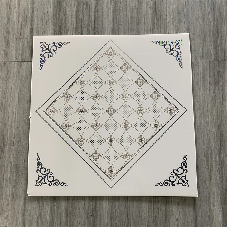 Square Ceiling 595mm 600mm 603mm PVC False Ceiling Gypsum Tile