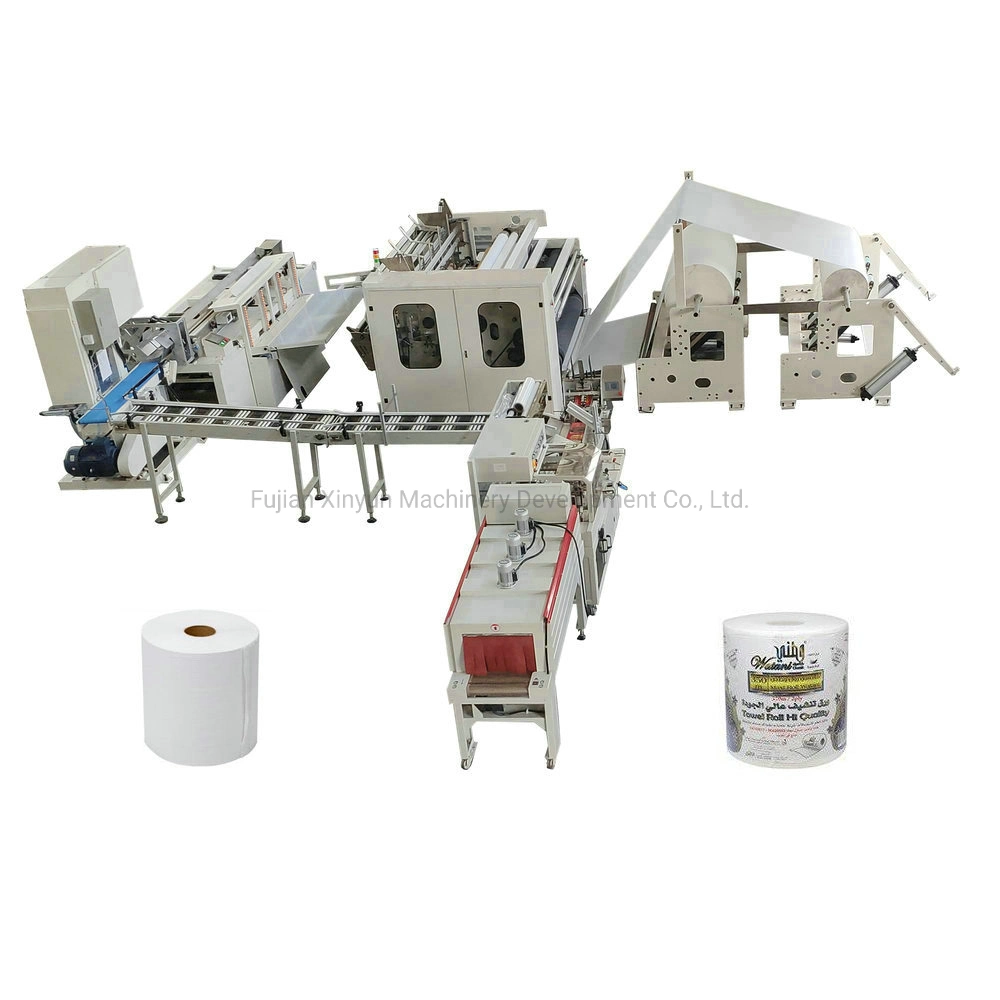 Automatic Hrt Roll Maxi Roll Tissue Paper Rewinding Machine Production Line