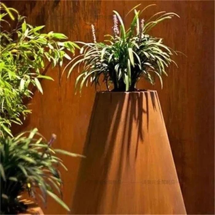 Corten Steel Planter Flower Pot