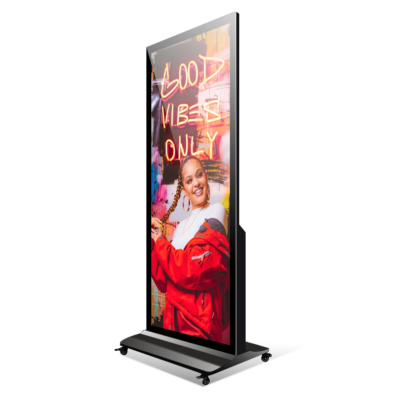 69.3 Inch Floor Standing Android Stretched Bar LCD Display Full Screen Digital Signage for Store Retail Supermarket