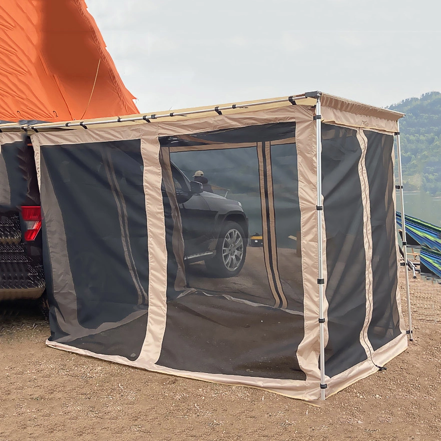 Lightweight Anti Mosquito Self Driving Camping SUV Roof Awning Car Annex Room