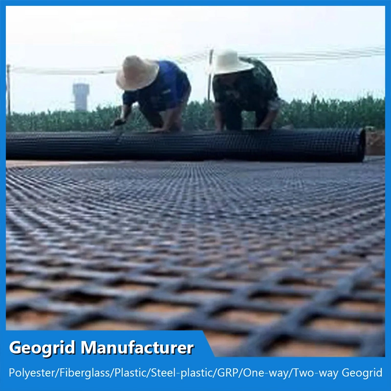 Asphalt Reinforcement PP Plastic Biaxial Bx Geogrid120-120kn Used with Bitumen