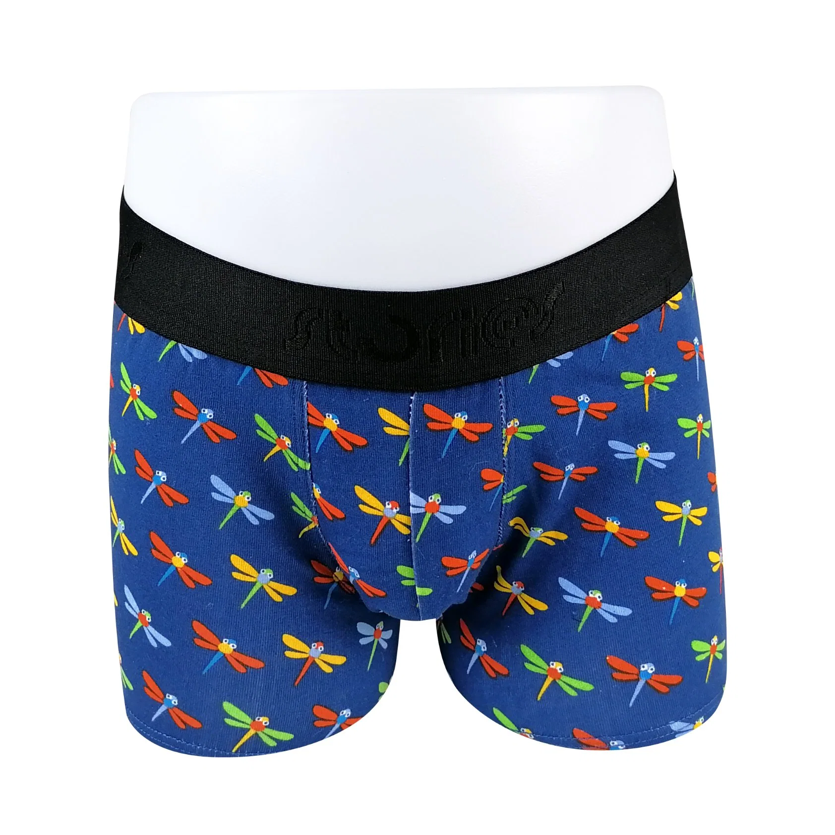 Haute qualité Coton biologique Personnaliser Carton Imprimer Little Bay Boys Boxers