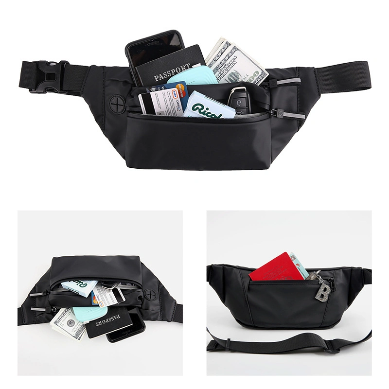 Men's Belt Bag Casual Functional Money Phone Pack Male Banana Bag Kid Fanny Pack Women's Canvas Bag Fanny Pouch Waist Bag