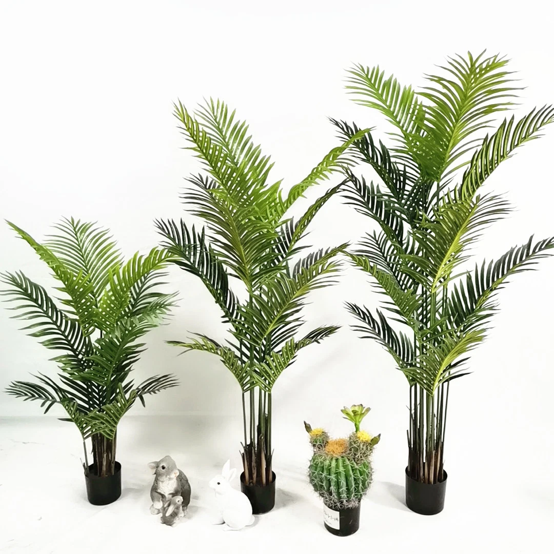 Dypsis Lutescens Areca Palm Palmeira plantas artificiais para decoração