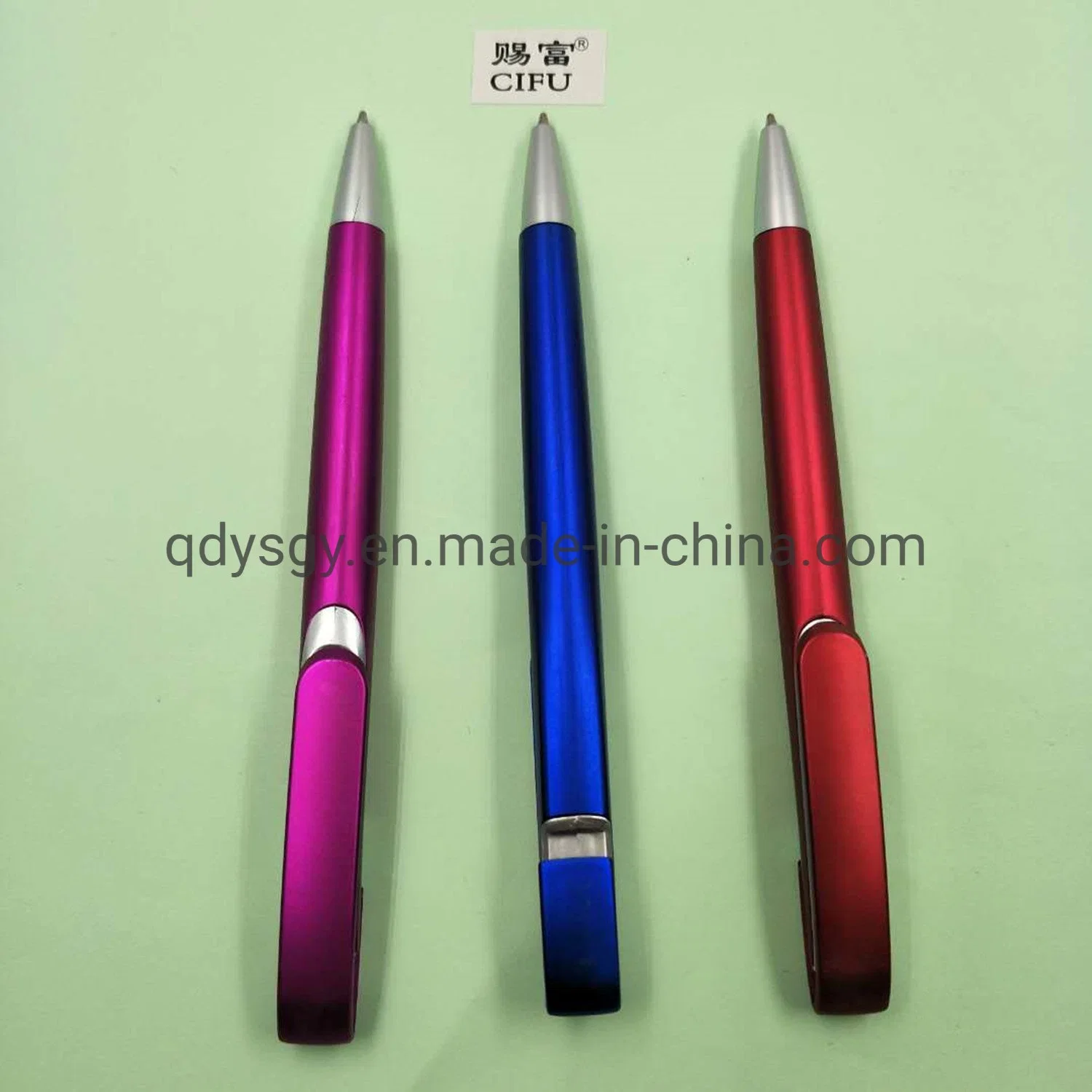 Promotional Gift 1.0mm Tip Diameter Plastic Ball Pen