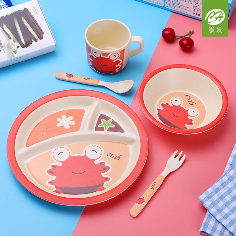 Factory Wholesale/Supplier All Size Kids Melamine Bamboo Fiber Tableware