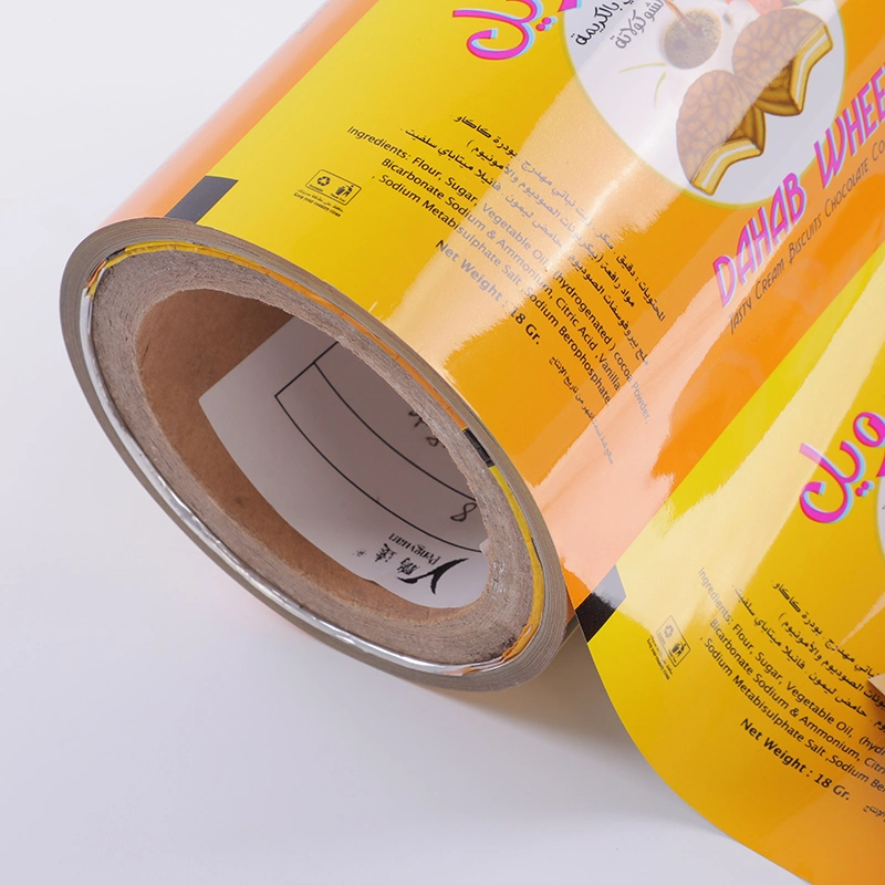 Aluminum Foil OPP Composite Film for Food Packaging Chocolate and Energy Bar