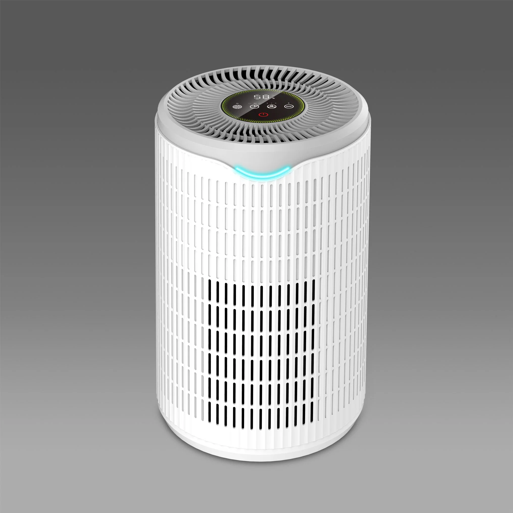 Indicateur de qualité de l'Air Purifiers filtre HEPA ronde minuterie le contrôle WiFi Cleaner OEM