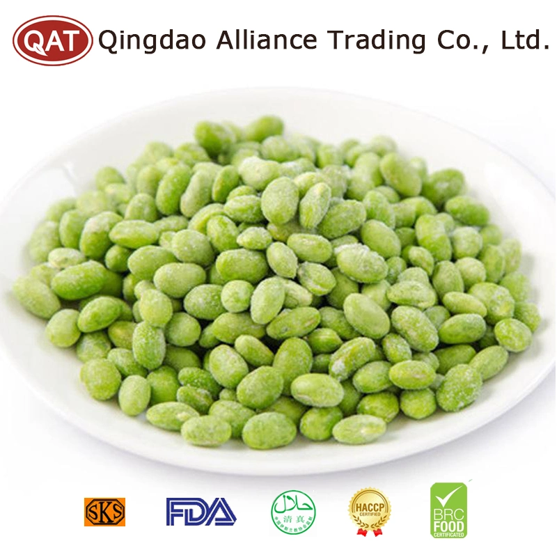 Vente en gros en vrac IQF fèves de soja congelées Edamame graines de soja congelées Pour exporter des normes