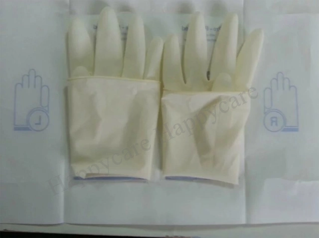 Hc-K071 Original Factory Medical Latex Sterile Powder Free Nitrile Disposable Sterile Surgical Gloves or Latex Examination Gloves