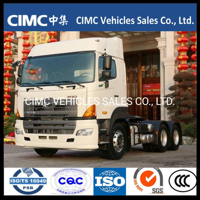 Japanese Truck China Hino 700 6X4 10 Wheeler 380HP Tractor Head 25 T