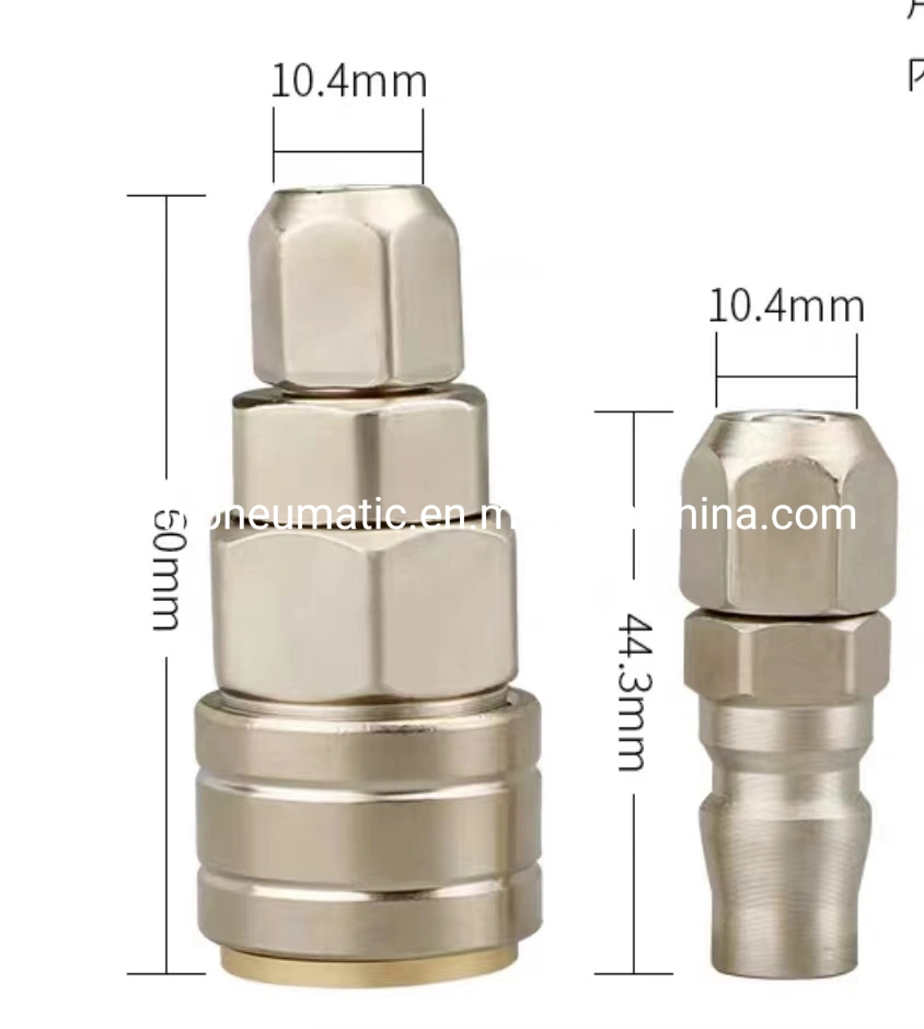 Conector rápido autoblocante de inserción en el montaje de acero de la manguera del acoplador de metal (40+40SP PP)