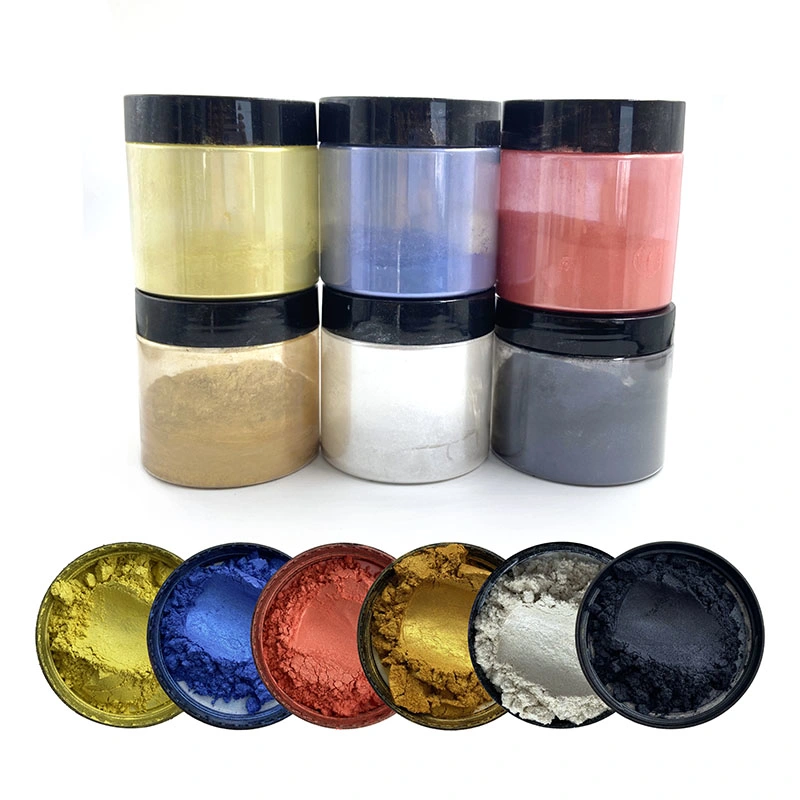 Mica Powder Chameleon Mirror Effect Silver/Golden/Red/Green Pearl Pigment