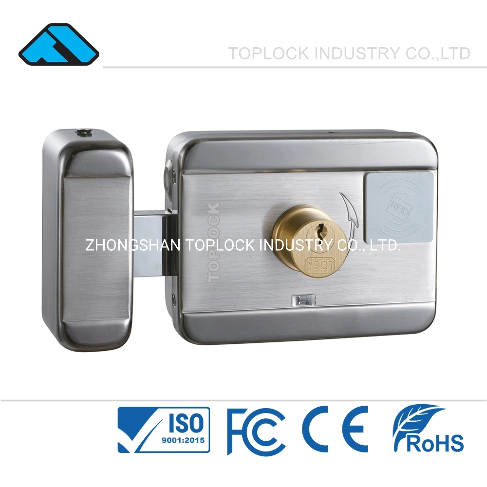 China Manufacturer Motorized Rim Lock Electronic Gate Lock