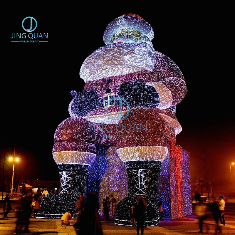 Christmas Decoration Large Santa Claus Christmas Decor 3D Motif Light for Outdoor High Quality Festival Light Electric Festival Lamps