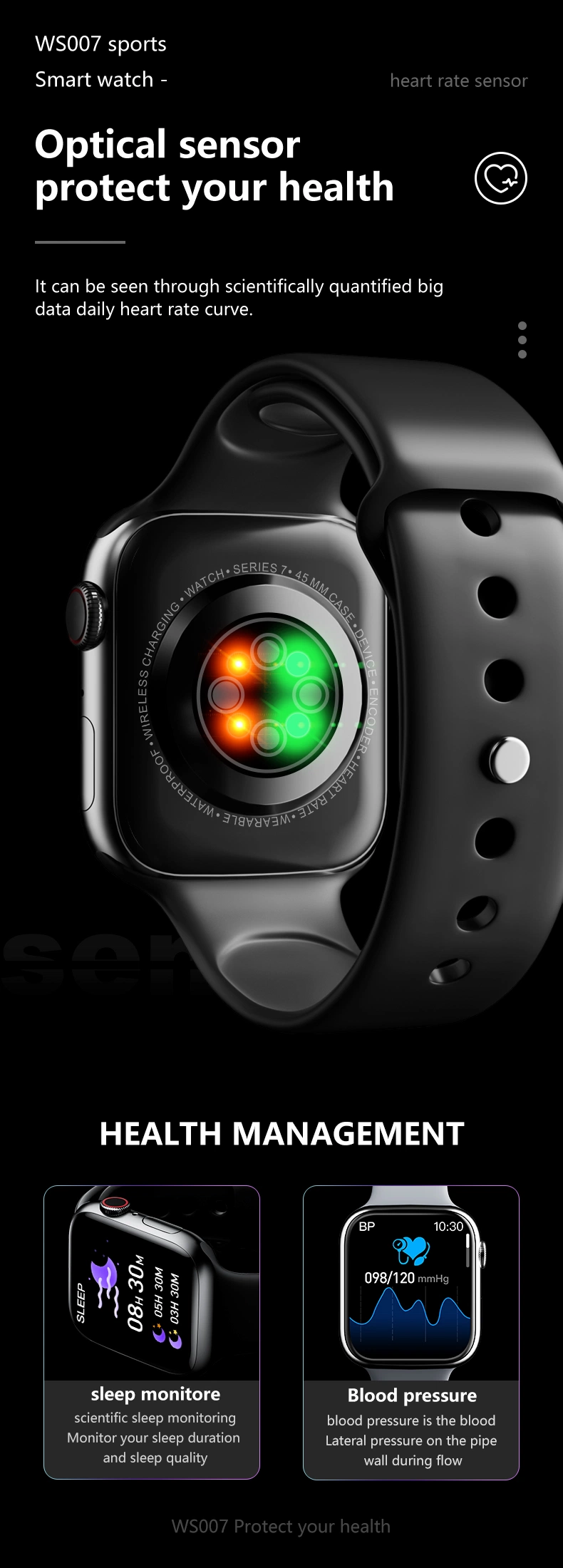 Multifunktionale Wasserdichte Wearable Fashion Smartwatch