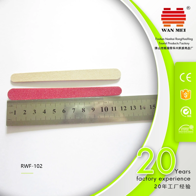 Wooden Emery Disposable Nail File for Hotel Use