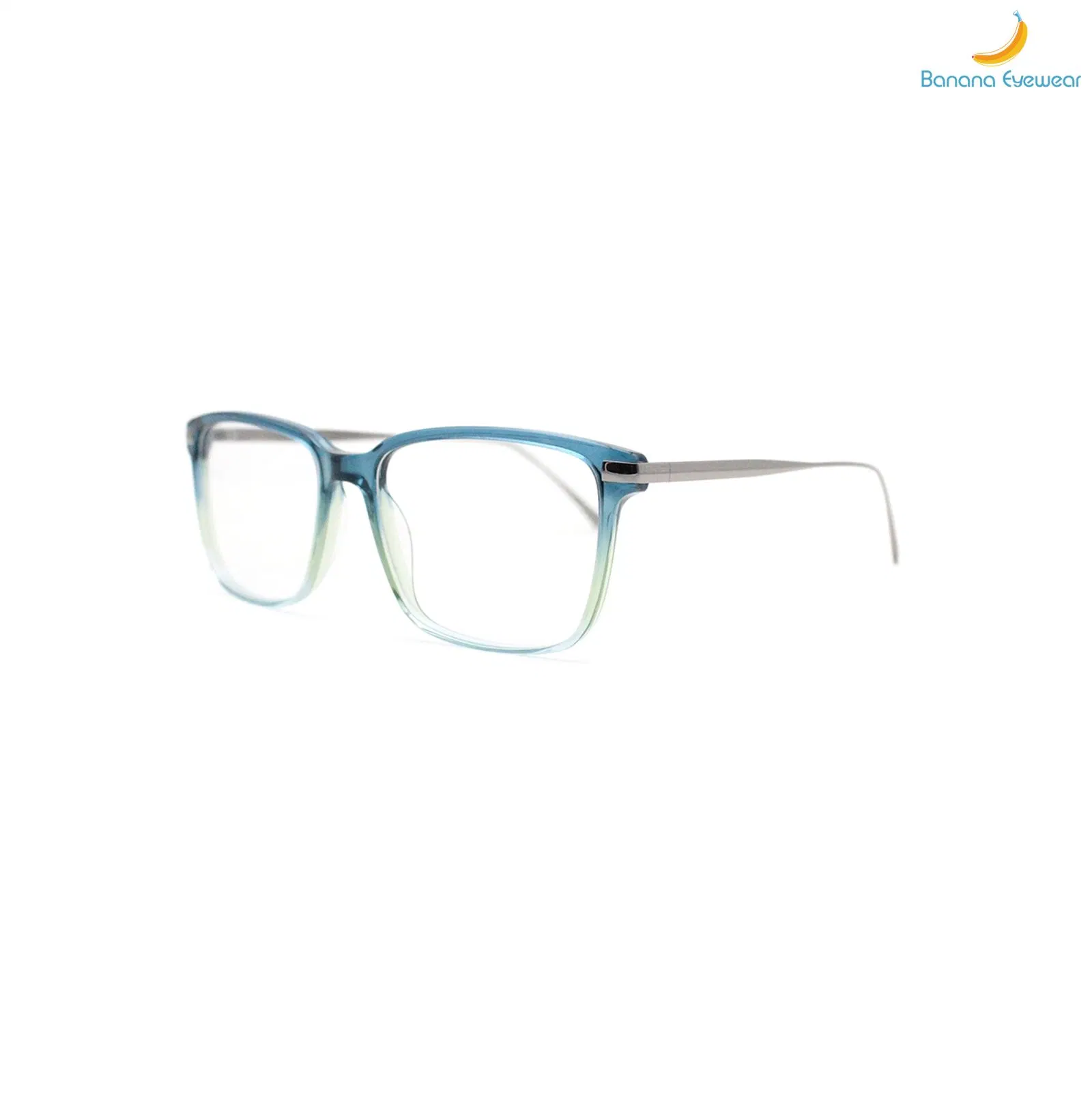 Classic Rectangle Gentlemen Acetate and Metal Combination Glasses Frames