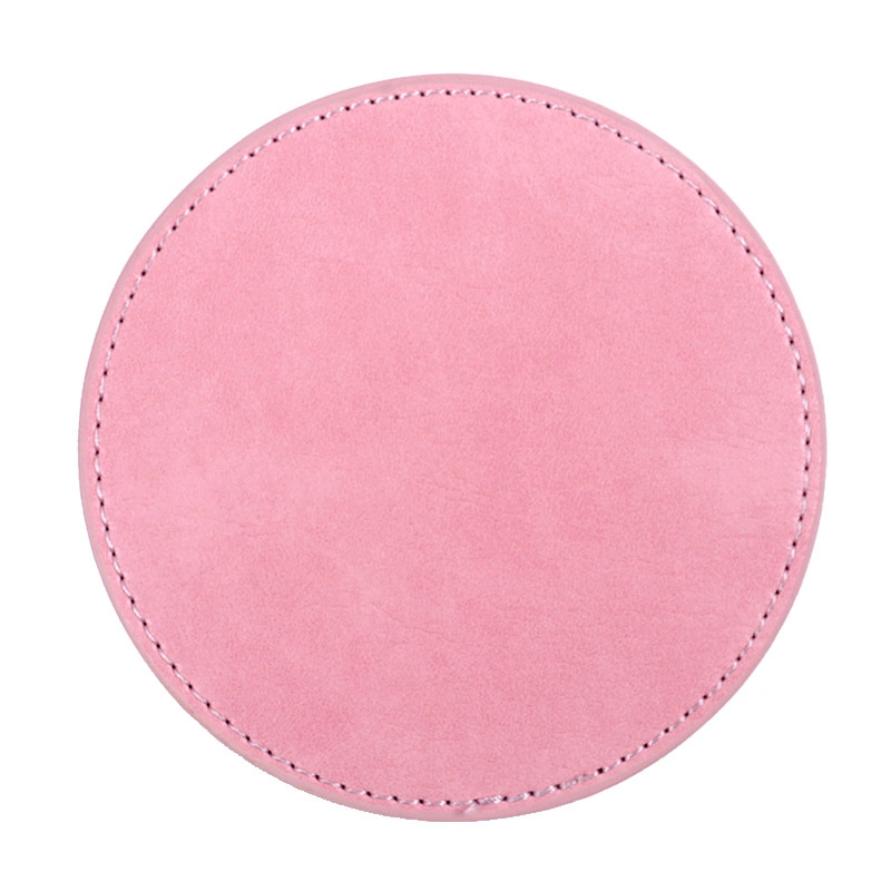 Minimalist Leather Coaster Round Heat Insulation Coffee Tea Cup Mats