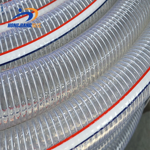 Original Factory Transfer Chemical Liquids Transparent PVC Spiral Steel Wire Reinforced Hose