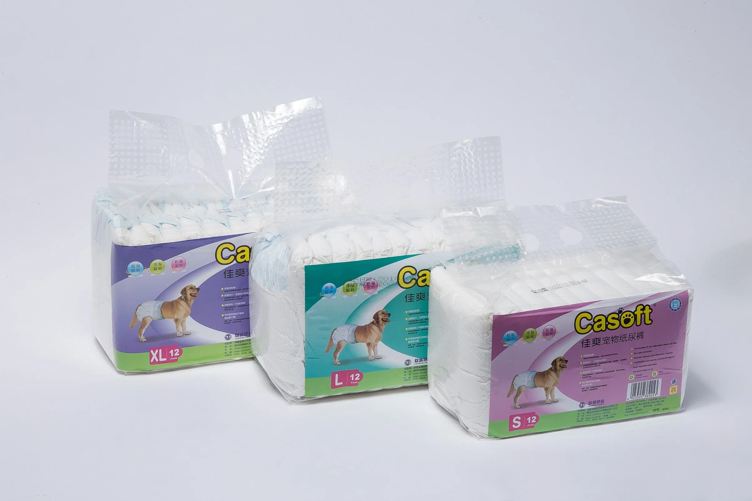 Disposable Female and Male Dog Diapers Manufacturer Wholesale Disposable Pet Diaper Supply Super Absorbent Soft